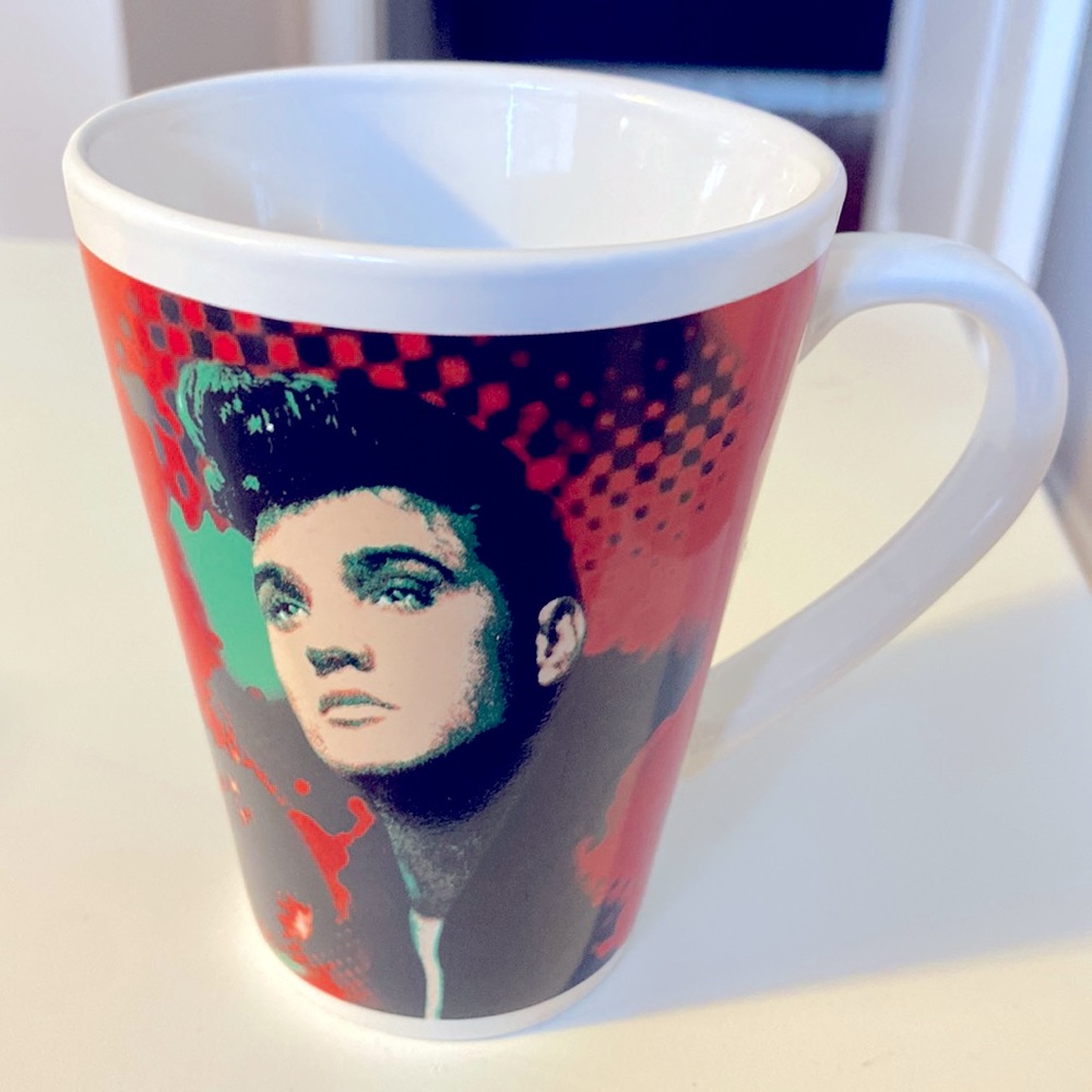 RARE Young Elvis Presley Ceramic Coffee Tea Mug Signed Betty Harper~2015~EUC ~